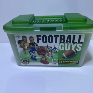 Kaskey Kinder Fußball Jungs 27 Actionfiguren rot & blau Teams + Field Goalposts - Bild 1 von 12