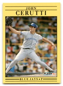 John Cerutti 1991 Fleer #172 Toronto Blue Jays BASEBALL