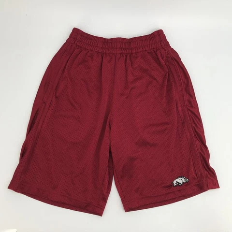 Arkansas Razorbacks NCAA By KA Inc Mens Basketball Shorts Red Athletic Mesh S Cover