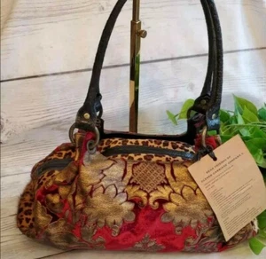 Neu mit Etikett wunderschöne clevere Kutsche Arzt Kalbshaar, Wildleder, Leder Handtasche 650 $ Ret - Bild 1 von 10