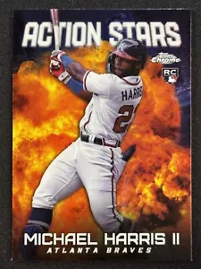 2023 Topps Chrome Update Series - Action Stars Michael Harris II #ASC-6 (RC) - Picture 1 of 2
