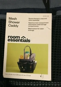 Shower Caddy Tote Organizer Bag Heavy Duty Mesh Pocket Dorm Bath Travel Blue NEW - Picture 1 of 2