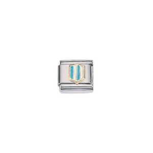 Genuine Zoppini Charm Symbol s. Steel, Gold and synthetic Stones (C1BSS_0U54) - Picture 1 of 1