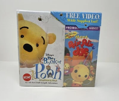 Winnie The Pooh Rolie Polie Olie VHS Set Promo Video Playhouse Disney SEALED - Image 1 of 4