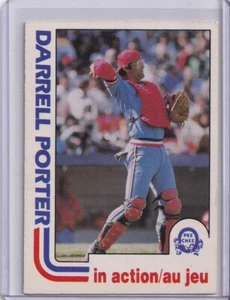 982 Topps Cb20 #448 Darrell Porter St. Louis Cardinals In Action - Foto 1 di 2