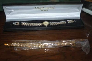Beautiful Oleg Cassini Brand Quartz Action Ladies Watch and Matching Bracelet, 7 - Picture 1 of 6