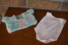 DOLL Clothes 18" Our Generation Peach Pink Ballet Leotard & Rainbow Knit Sweater