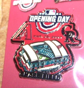 2024 Rockies v Diamondbacks Opening Day pin Chase Field moving roof FREE SHIP - Picture 1 of 11
