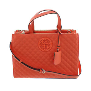 Guess Orange Handbag G Lux Satchel Orange Women's Hand Bag VN662306 - NEW