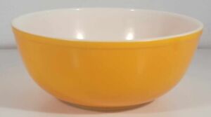 Vintage 1960s 1970s Pyrex #404 Orange Primary Colour Mixing Bowl, 4 Quart