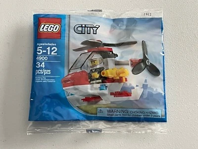 LEGO City 4900 Helicopter Set 34 pcs Polybag 2011 New Sealed in Bag - Image 1 of 2