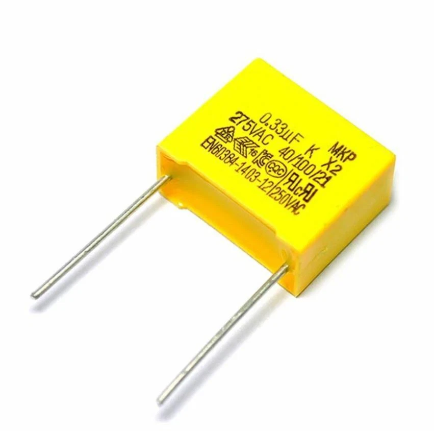 2 Pezzi Condensatore Poliestere 0.47uF ( =470nF ) 275Vac P=28 MKP X2  - Immagine 1 di 1