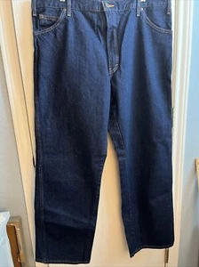 NWOT Dickies Men’s Work Jeans Denim Dark Blue Regular Fit Straight Leg  40x32 - Picture 1 of 10