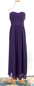 Lulu's Royal Engagement Strapless Plum Purple Dress Romantic M Prom Wedding - Picture 1 of 9