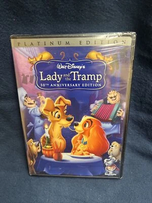 NEW SEALED Lady And The Tramp 50th Anniversary  Platinum Edition DVD. - Image 1 of 4