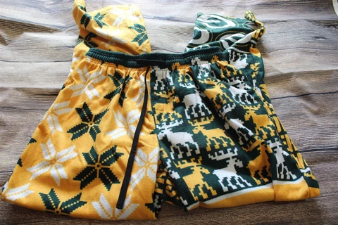 NFL Team Green Bay Packers lounge pants M ugly Christmas pattern Cover