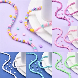 1 Strang Perlen 6x3mm Zwischenperlen Rondell Scheiben Zwischenperlen - Bild 1 von 13