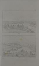 Antique Native American Fort Snelling 1857 Engraving George Catlin History