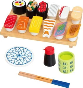 Educational toys WOODY PUDDY Japanese wooden toys Special sushi set From Japan - Picture 1 of 6