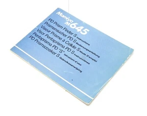 Mamiya M645 PD Prism Finder S Instructions Manual, UK Dealer - Picture 1 of 3