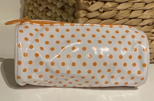 Orange And White Polka Dotted Ipsy Bag. Bag Only - Picture 1 of 4