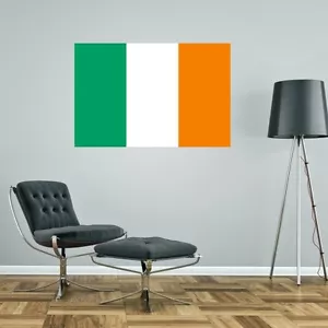 REPUBLIC OF IRELAND FLAG GIANT WALL STICKER decal car art vinyl 5 sizes - Picture 1 of 1
