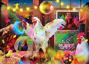 MasterPieces Wild & Whimsical - Chicken Dance 1000 Piece Jigsaw Puzzle By Ka - Picture 1 of 4