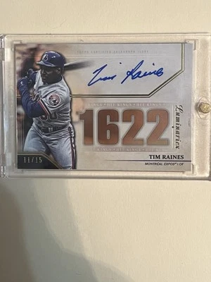 2020 Tim Raines Auto 11/15: Topps Luminaries - Image 1 of 2