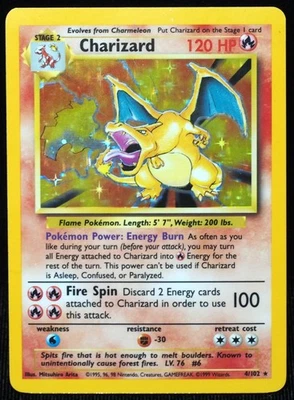 1999 Charizard 4/102 NM/VLP Condition Holo Pokemon Card - Image 1 of 4