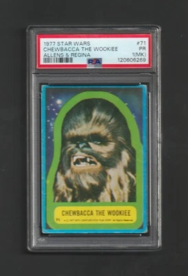 1977 Allens & Regina Star Wars #71~ Chewbacca RC ~ PSA Graded ~ MEGA RARE - Image 1 of 2