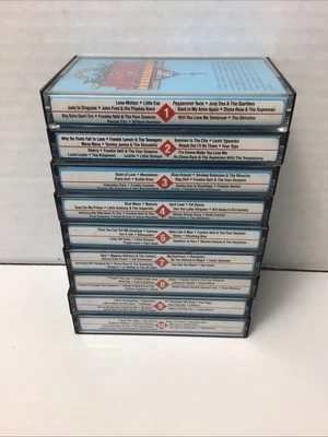 Lot  of 9 Rock'n'Roll Jukebox Superstars 101 Legendary Hits Cassettes 1-5, 7-10 - Image 1 of 4