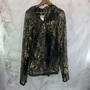 Mosquito Net Hoodie Mens Medium Large Camo Hunting Ozark Trail Headnet Shirt - Picture 1 of 14