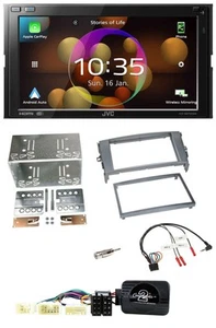JVC DAB Lenkrad 2DIN Bluetooth USB Autoradio für Toyota Auris 2007-2011 anthrazi - Bild 1 von 11