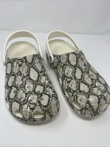 Crocs Classico Stampa Serpente Uomo Taglia 10 Donna Taglia 12 Comodo Elegante - Foto 1 di 13