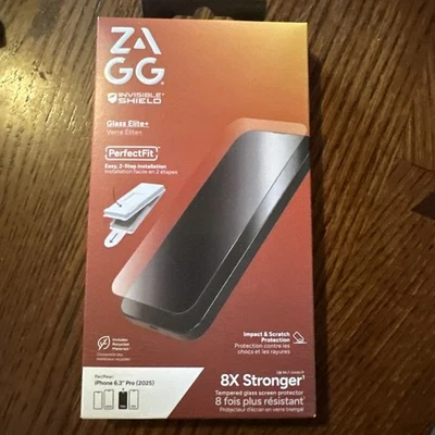 ZAGG Invisible Shield Glass Elite Perfect Fit For iPhone 17 Pro 6.3 New/Sealed - Image 1 of 2