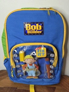 Vintage Bob the Builder 2002 BACKPACK Book Bag With Tools y2K New With Tags - Picture 1 of 5