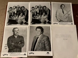 Lot George Wendt Grammer Ratzenberger Hand Signed Autograph 8x10 Photo Cheers - Picture 1 of 6