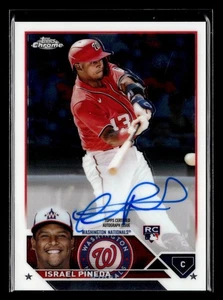 Israel Pineda 2023 Topps Chrome Update Rookie Auto #RA-IP Washington Nationals - Picture 1 of 2