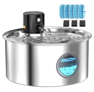 Cat Water Fountain Battery Powered: Cordless Cat Fountain Wireless - Recharge... - Picture 1 of 6