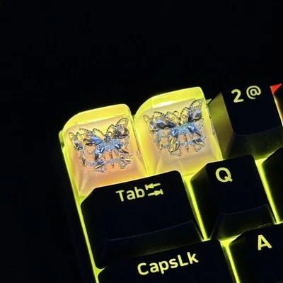 Resin Butterfly Keycap Escape Handmade Keycap for Mechanical Keypad Accessories - Image 1 of 4