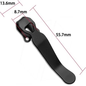 Clip posteriore in acciaio inox clip da tasca per Benchmade/Emerson Deep Carry clip in titanio - Foto 1 di 3