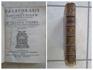 [Coutumes de Saint-Jean-d'Angély] CONSUETUDINEM SANTANGELIACAM. Saintes, 1638. - Picture 1 of 24