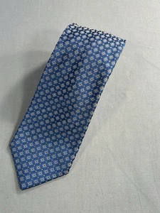Corbata de vestir Brioni azul geométrica para hombre - Imagen 1 de 9