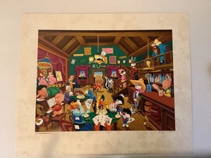 1995 Looney Tunes “Tune Saloon” Melanie Taylor Kent #70/100 Limited Silkscreen - Picture 1 of 7