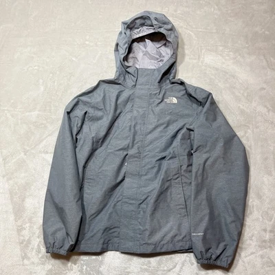 The North Face Girls Jacket Size Large Gray 100% Polyester Full Zip Lined Hoodie - Image 1 of 4