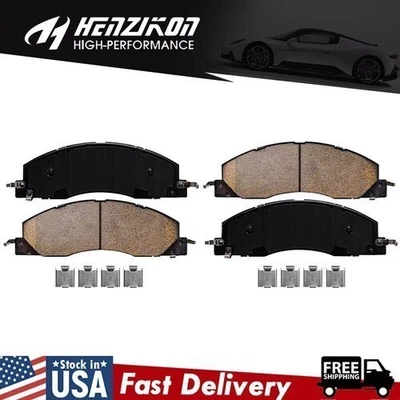 For 2009 2010 2011 2012 - 2018 Ram2500 3500 Front Ceramic Brake Pads w/Hardware - Image 1 of 4