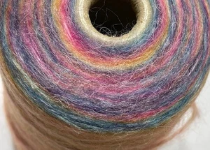 Job lot knitting crochet yarn wool cone Luxury MOHAIR Gradient DK Yarn 8164 - Picture 1 of 4