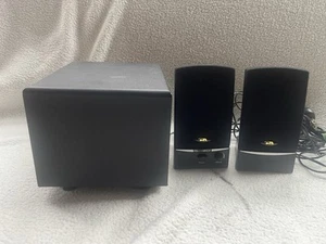 Cyber Acoustics Amplified Speaker System CA-3001 3Pc 2.1 Performance B8391 - Picture 1 of 8