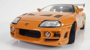 Fast Furious Toyota Supra Streetglow 1:18 ERTL Toretto Brian Walker Toy Car Rare - Picture 1 of 24