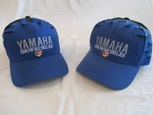 2 Yamaha Baseballkappen für Erwachsene Schneemobilfahren verstellbar mit Pins umrandet. - Bild 1 von 13